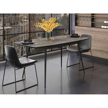 Dining Table EXT 145-185x90x75cm - Iron Matt