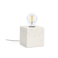 Table Lamp White Marble 12X12