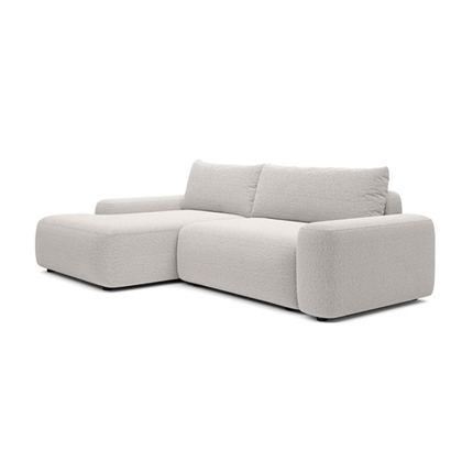 Corner Sofa Bed with Chaise Left 265cm – Beige