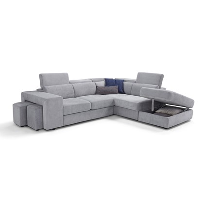 L-Shaped Sofa Bed 2-Seater With Corner Right - M12