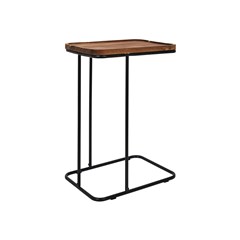 Sofa Side Table in Acacia Wood Top