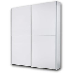 Sliding Door Wardrobe Cabinet - White