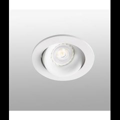 Argon Adjustable White Recessed Lamp GU1