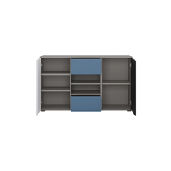 Sideboard 2D2s – White Alpine/Black Pearl/Muted Blue