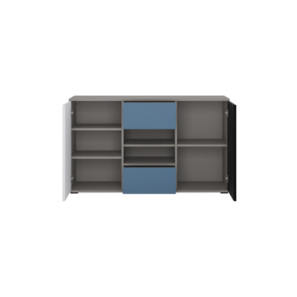 Sideboard 2D2s – White Alpine/Black Pearl/Muted Blue