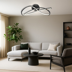 LED CCT Ceiling Light – Black