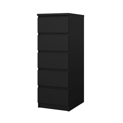 Black Naia Chest 5 drawers.