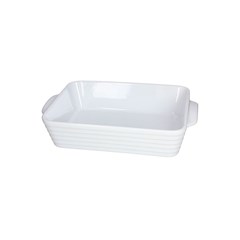 Rectangular Baking Dish 33x23 White Ceramic