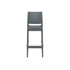 Dark Grey Modern Bar Stool 75 cm