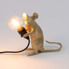 Mouse Lamp Gold
