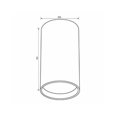 Surface Mount Downlight White GU10