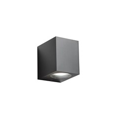 Down Wall Light IP44 1 GU10 5W  Black 90-70-92mm