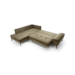 Corner Sofa Bed with Chaise Right – Olive