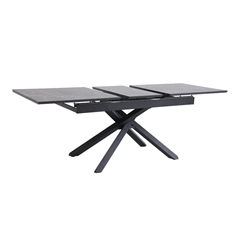Extendable Table MDF Top with Melamine Black