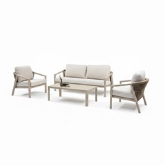 Alumium Sofa Set – Matt Camel & Beige