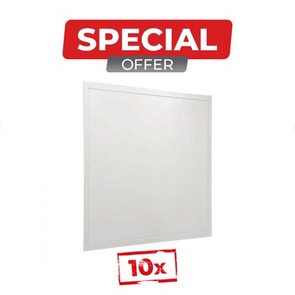 Set of 10 LED Backlit Panel 36W 600x600mm 4000K