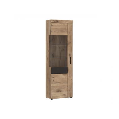 1 Door Left-Hand Cabinet – Viking Oak & Grey Cosmos