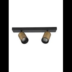 2X GU10 CEILING LIGHT SATIN GOLD