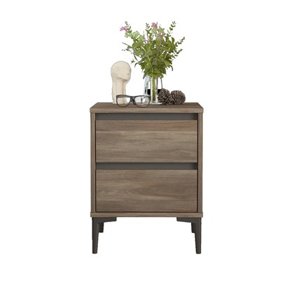 Bedside Table Wood Anthracite