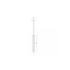 Pendant LED Light 15W 3000K – Sandy Black & Alabaster