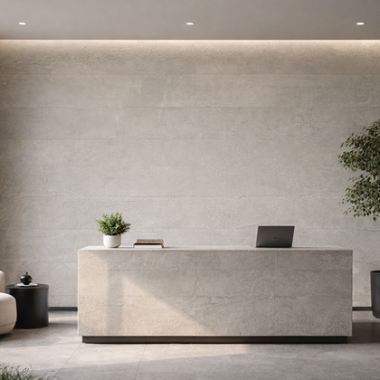 Concrete Board Tiles 590x3000mm - Beige