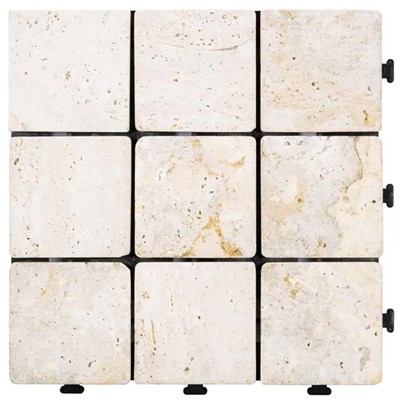 Natural Travertine Stone Decking Tile - Beige