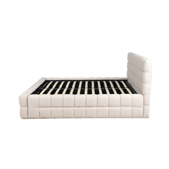 Upholstery Bed with Gaslift – Beige