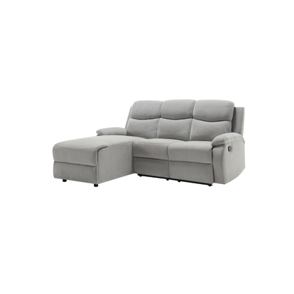 Left Recliner Corner Sofa - Grey