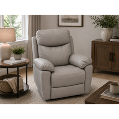 Dual Motor Electric Power Lift Recliner –Light Grey