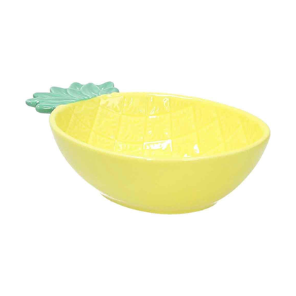 Pineapple Bowl Cm 22x14h6 Pachy Stoneware Yellow