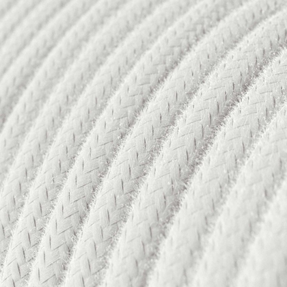 Cotton Pure White Textile Cable