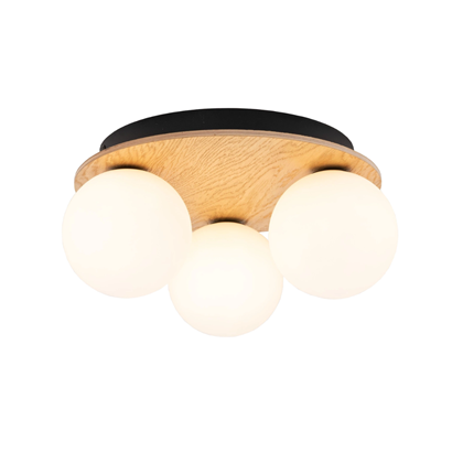 Wood Ceiling Lamp 3L