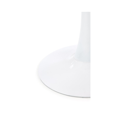 Denver Table – White Marble & White Legs