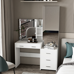 Vanity Table White 120X40x178cm