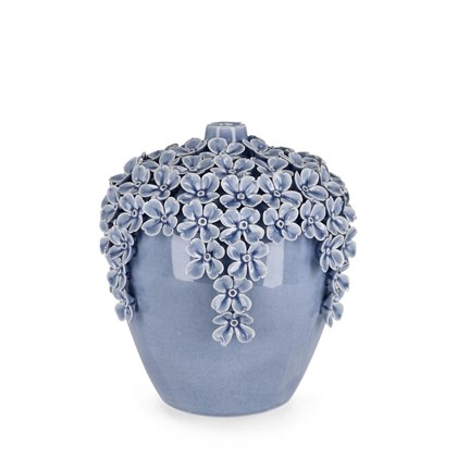 Decorative Vase Treasure Light Blue H23