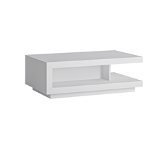 Coffee Table – White Alpin & White High Gloss