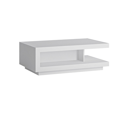 Coffee Table – White Alpin & White High Gloss