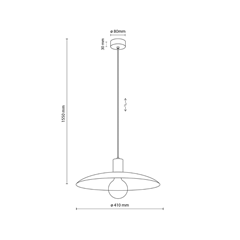 Loft Style Pendant Lamp with Black Metal Shade E27