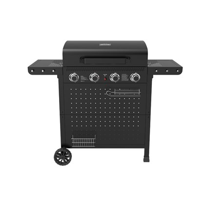 4 Burner Gas Grill Black