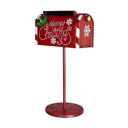 Post Red Letter Holder Decor 66.5cm