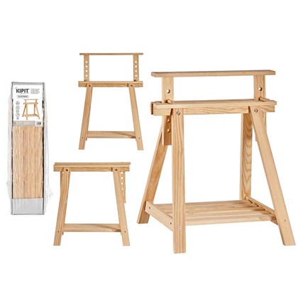 Wooden Natural Adjustable Easel