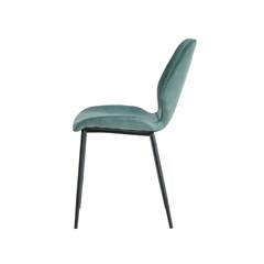Dining Chair Microfiber - Petrol Blue