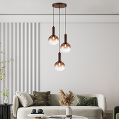 Suspension 3xE27 – Coffee Ombre & Black Ombre