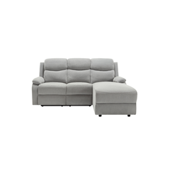 Right Recliner Corner Sofa - Grey