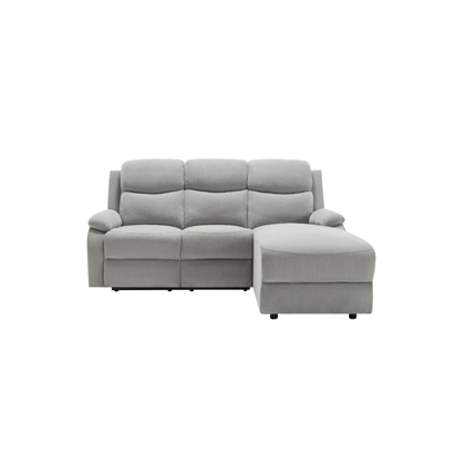 Right Recliner Corner Sofa - Grey