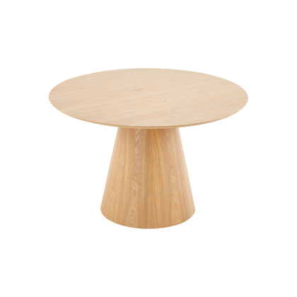 Round Dining Table MDF with Wooden Veneer