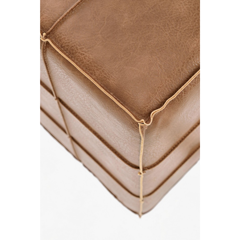 Cognac Pouf