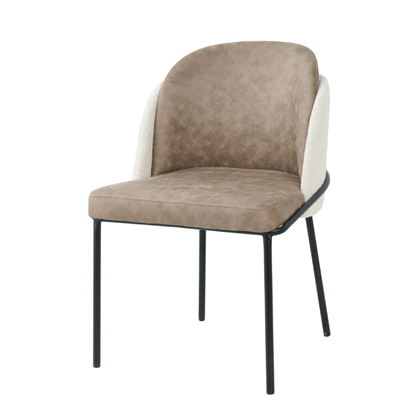 Dining Chair Brown and White