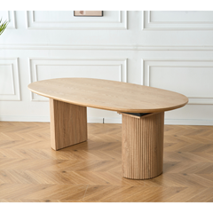 Extending Dining Table 200 (+50 +50) Oak Veneer