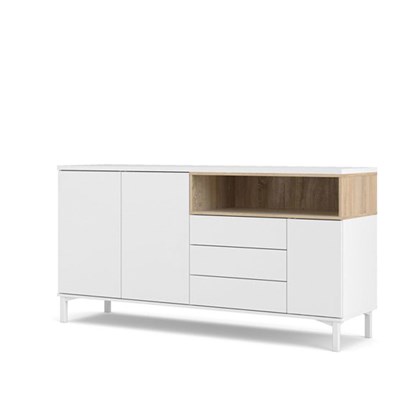 Roomers Sideboard White Oak D49xh90xw176cm